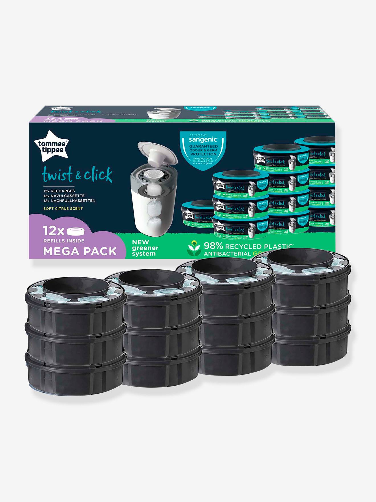 Tommee Tippee 12 Nachfüllkassetten „Twist & click“ Tommee tippee SANGENIC Tec