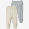 Vertbaudet 2er-Pack Baby Hosen mit Fuß