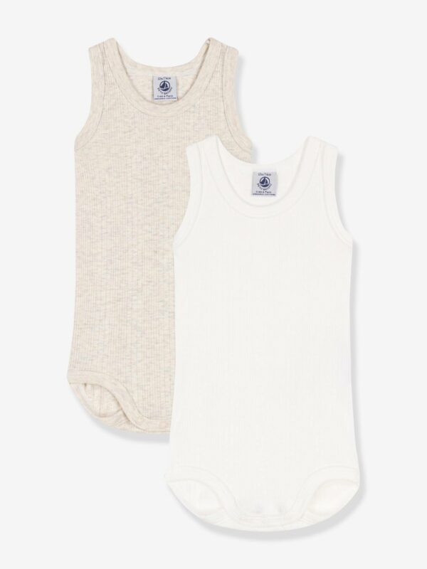 Petit Bateau 2er-Pack Baby Trägerbodys PETIT BATEAU