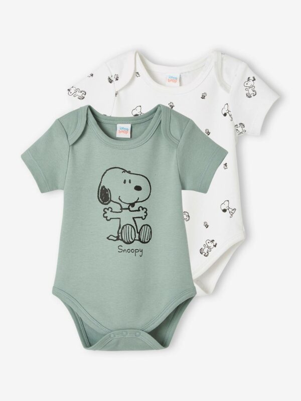 Peanuts Snoopy 2er-Pack Jungen Baby Kurzarmbodys PEANUTS  SNOOPY