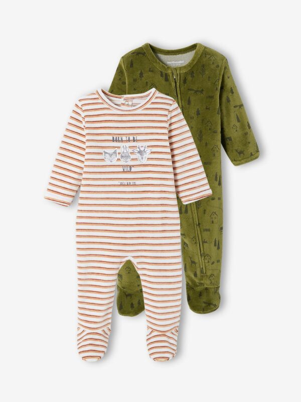 Vertbaudet 2er-Pack Jungen Baby Strampler Oeko-Tex