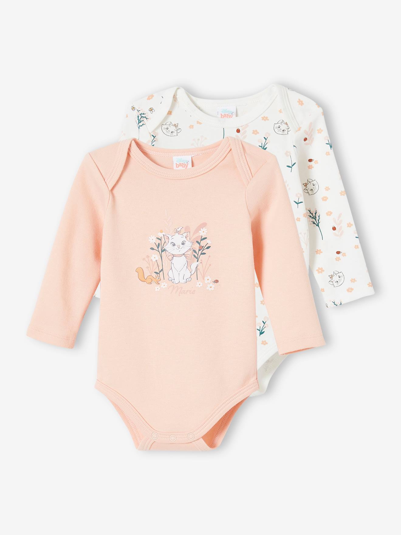 Disney Animals 2er-Pack Mädchen Baby Bodys Disney ARISTOCATS MARIE