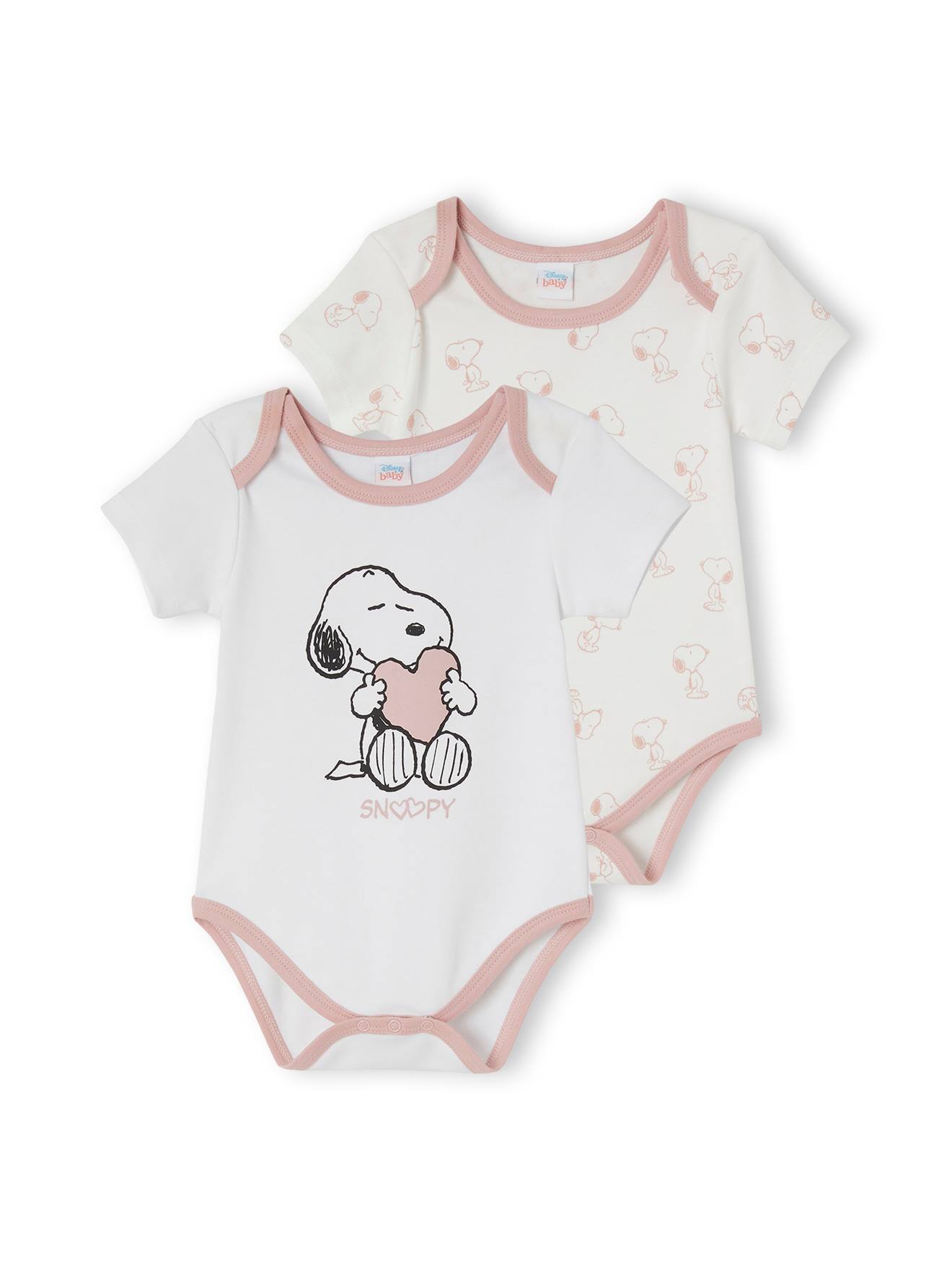 Peanuts Snoopy 2er-Pack Mädchen Baby Kurzarmbodys PEANUTS SNOOPY