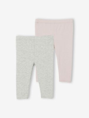 Vertbaudet 2er-Pack Mädchen Baby Leggings BASIC Oeko-Tex