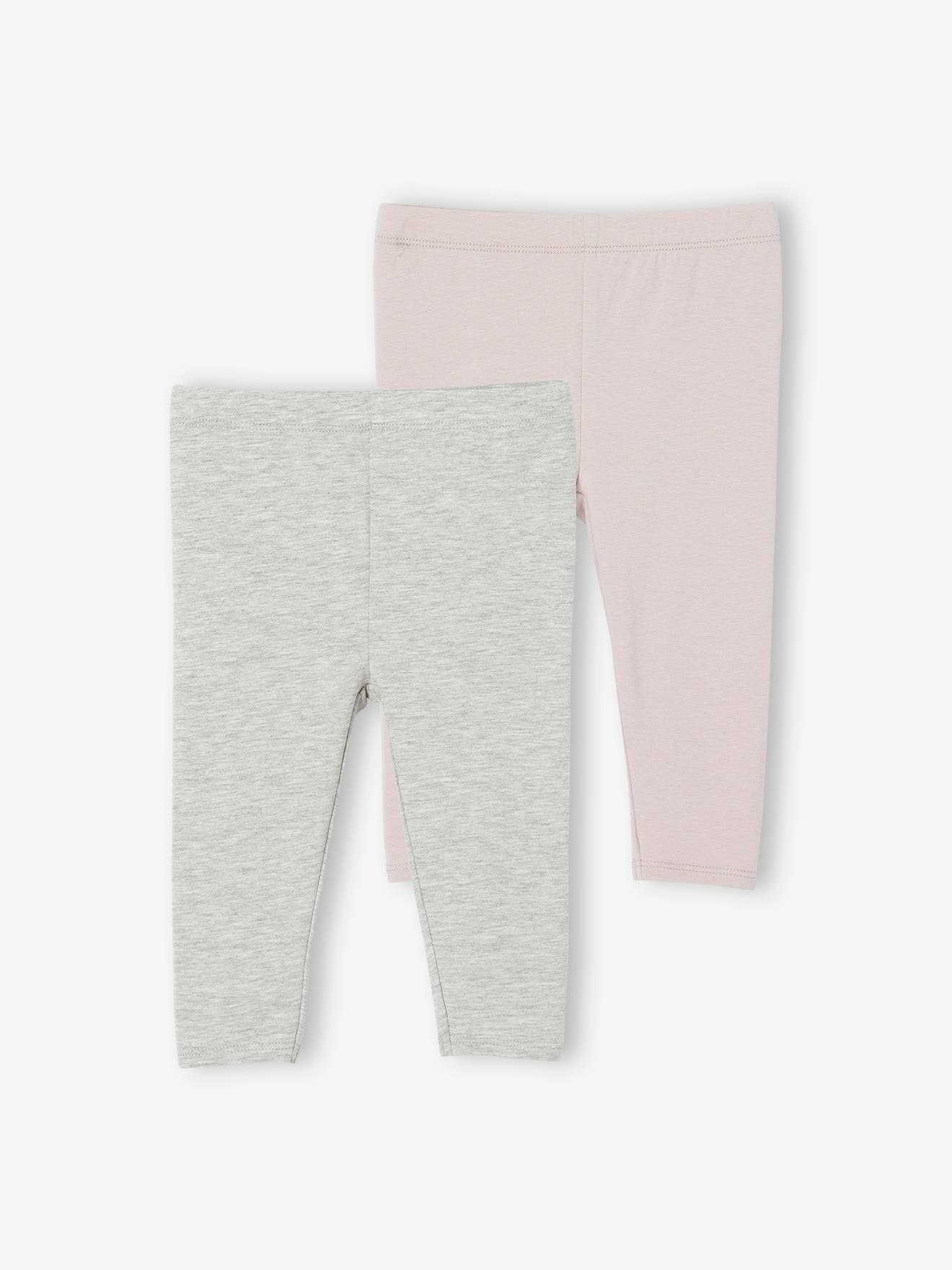 Vertbaudet 2er-Pack Mädchen Baby Leggings BASIC Oeko-Tex