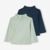 Vertbaudet 2er-Pack Mädchen Baby Rollkragenshirts BASIC