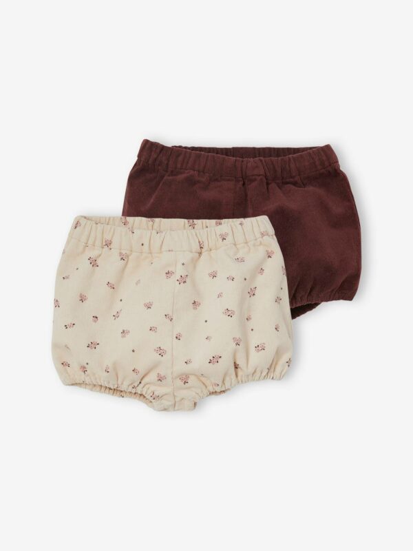 Vertbaudet 2er-Pack Mädchen Baby Shorts