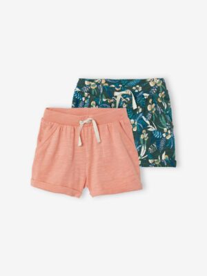 Vertbaudet 2er-Pack Mädchen Shorts Oeko-Tex