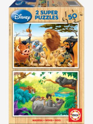 Educa 2er-Set Holzpuzzles