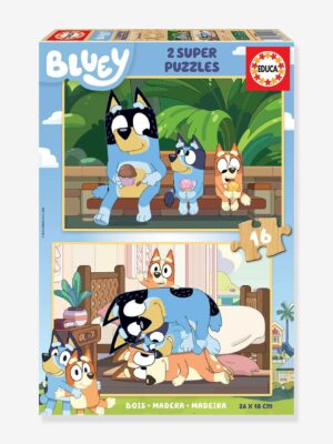 Educa 2er-Set Kinder Holz-Puzzles „Bluey“ EDUCA