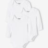 Vertbaudet 3er-Pack Baby Langarm-Bodys aus Bio-Baumwolle