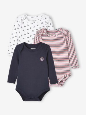 Vertbaudet 3er-Pack Baby Langarm-Bodys