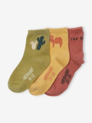 Vertbaudet 3er-Pack Baby Socken mit Kaktus Oeko-Tex