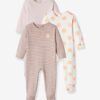 Vertbaudet 3er-Pack Baby Strampler aus Interlock-Jersey BASIC Oeko-Tex