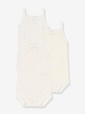 Petit Bateau 3er-Pack Baby Trägerbodys PETIT BATEAU