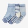 Vertbaudet 3er-Pack Jungen Baby Socken mit Streifen BASIC Oeko-Tex