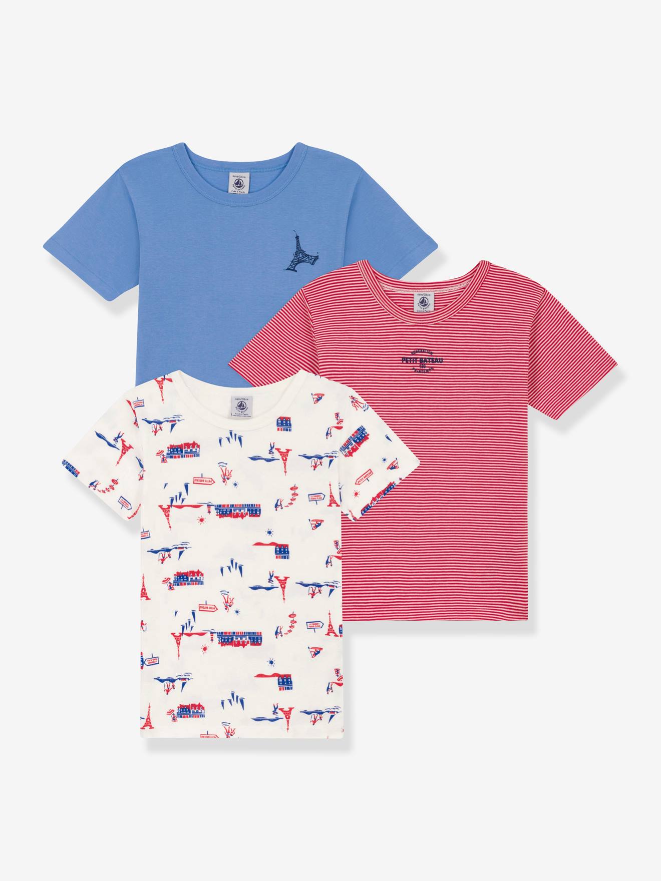 Petit Bateau 3er-Pack Jungen T-Shirts PETIT BATEAU