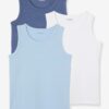 Vertbaudet 3er-Pack Jungen Unterhemden BASIC Oeko-Tex