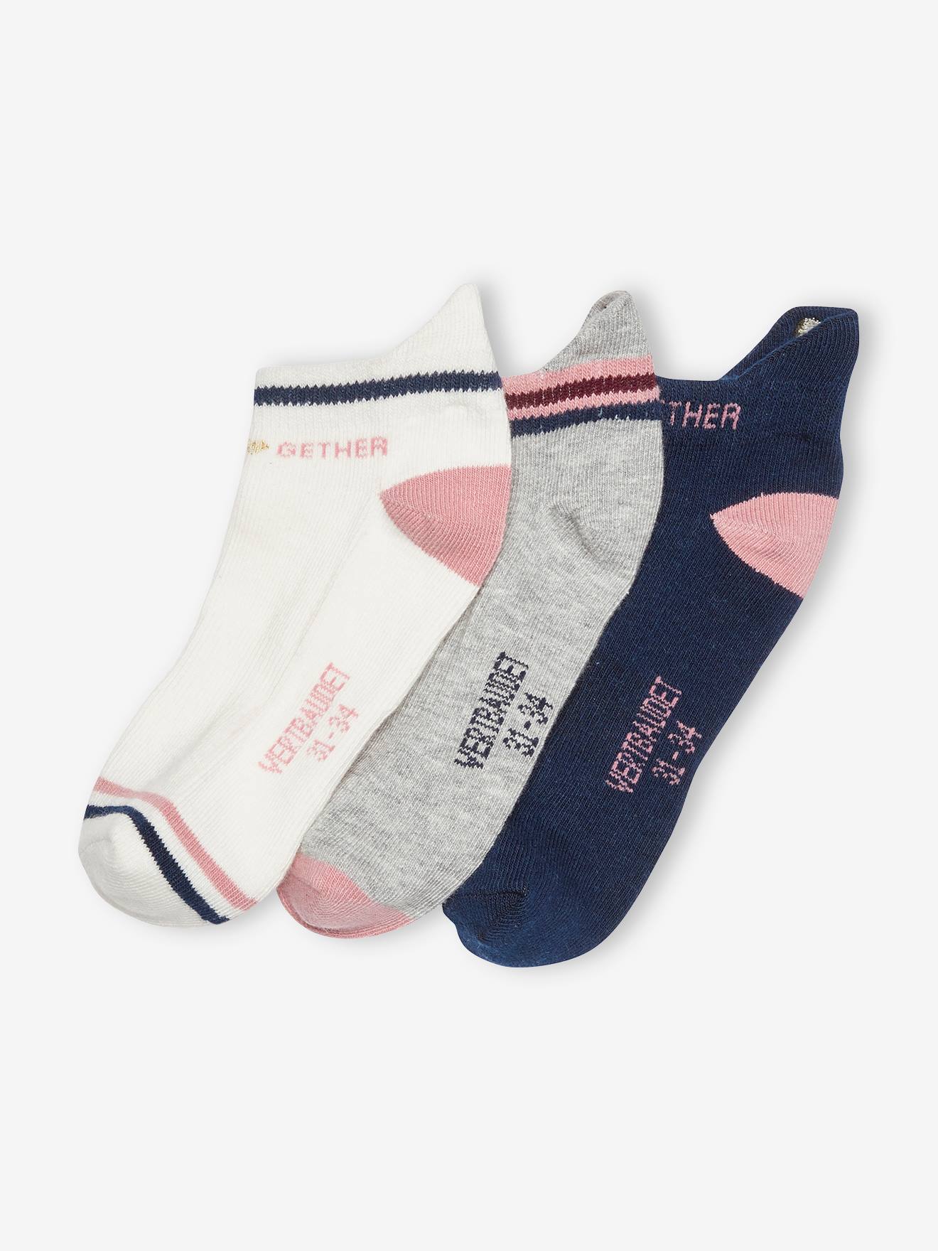 Vertbaudet 3er-Pack Mädchen Sportsocken