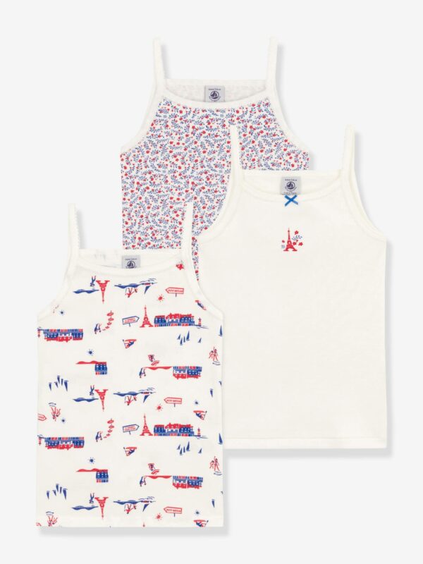 Petit Bateau 3er-Pack Mädchen Trägertops PETIT BATEAU