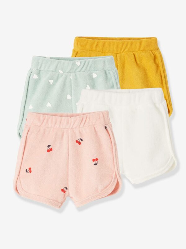 Vertbaudet 4er-Pack Baby Shorts