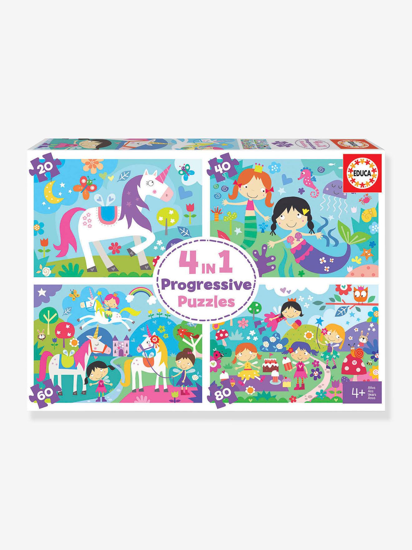 Educa 4er-Set Puzzles EDUCA fantastische Freunde