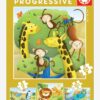 Educa 4er-Set Puzzles mit Wildtieren