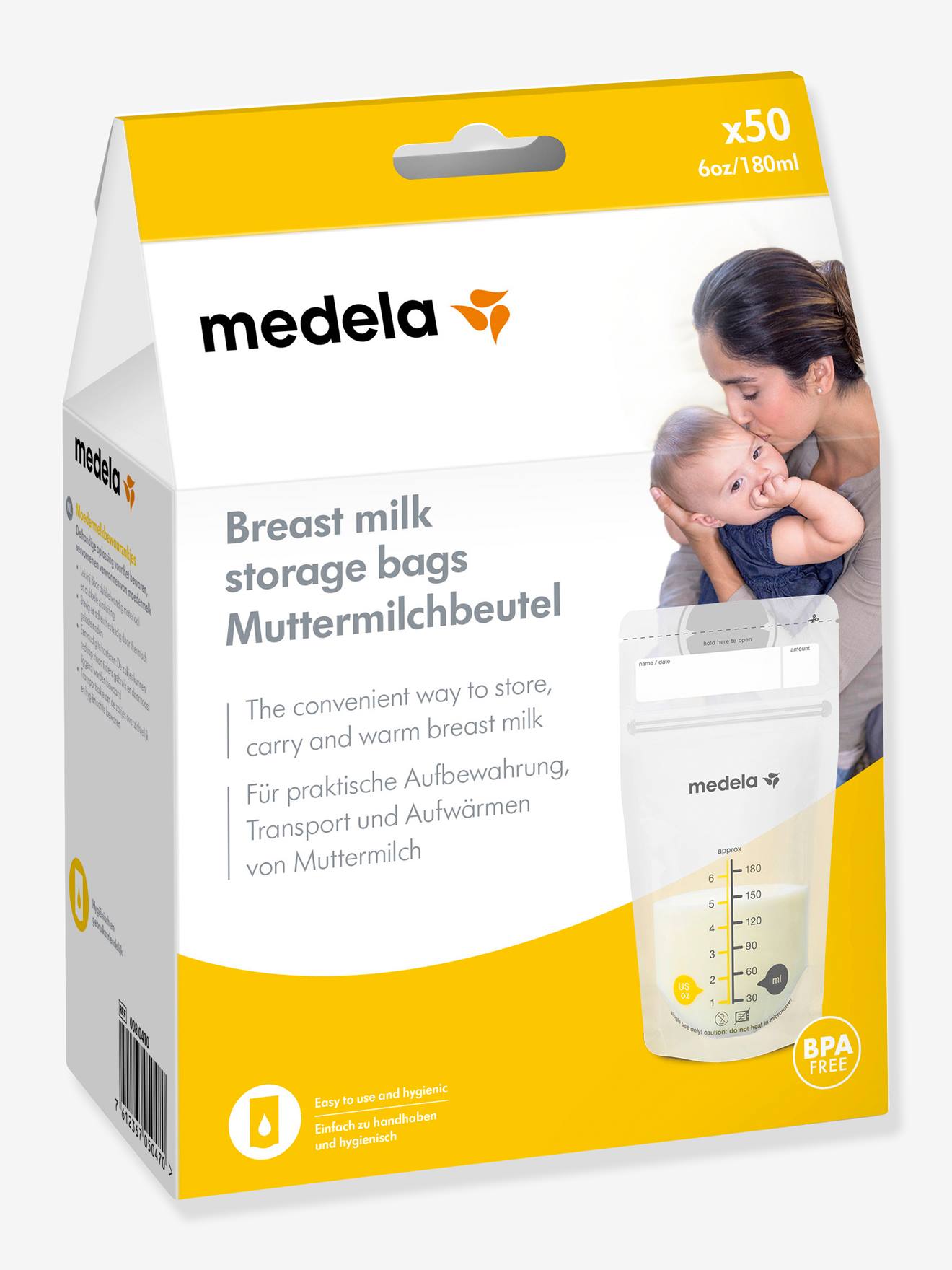 Medela 50er-Pack Muttermilchbeutel „Pump & Safe“ MEDELA