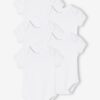 Vertbaudet 5er-Pack Baby Kurzarm-Bodys in Schlupfform BASIC