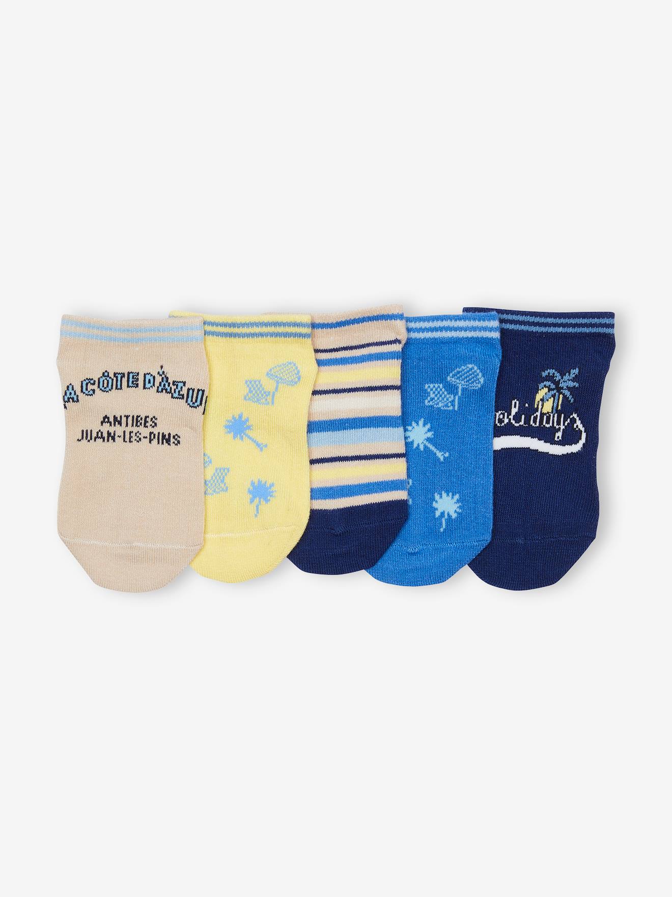 Vertbaudet 5er-Pack Jungen Sneakersocken Oeko-Tex