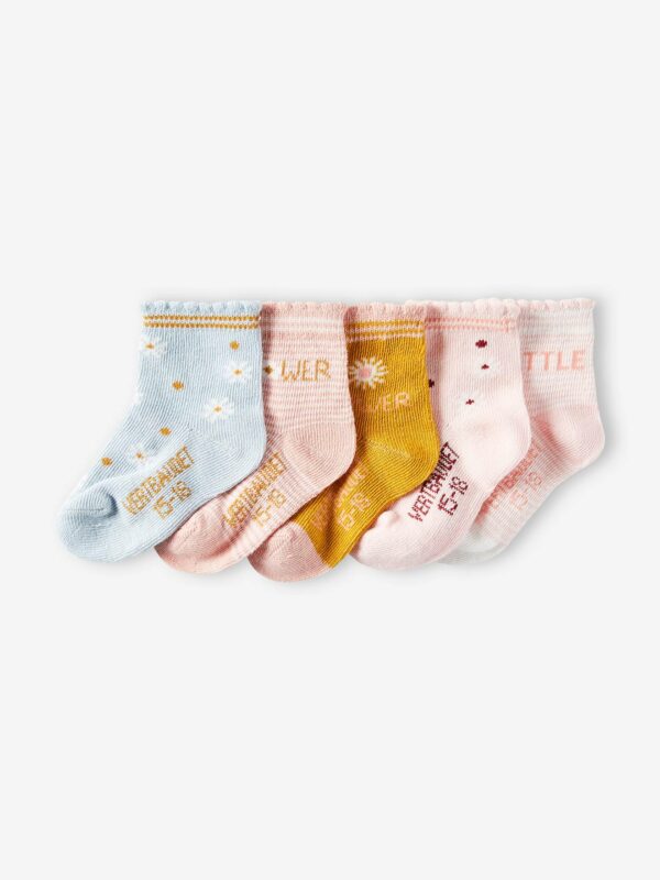 Vertbaudet 5er-Pack Mädchen Baby Socken