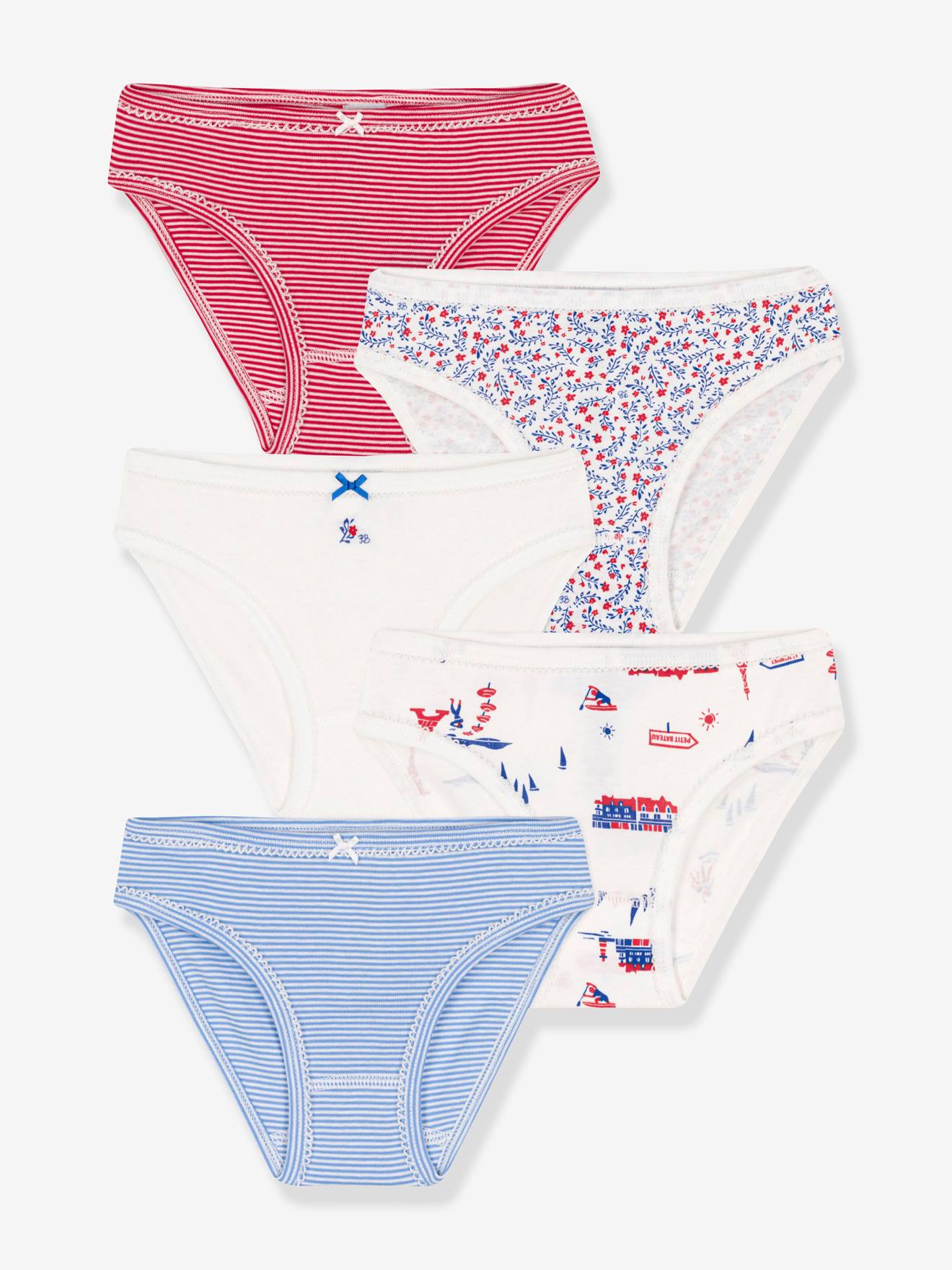 Petit Bateau 5er-Pack Mädchen Slips PETIT BATEAU