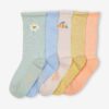 Vertbaudet 5er-Pack Mädchen Socken mit Blumen
