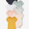 Vertbaudet 7er-Pack Baby Kurzarm-Bodys