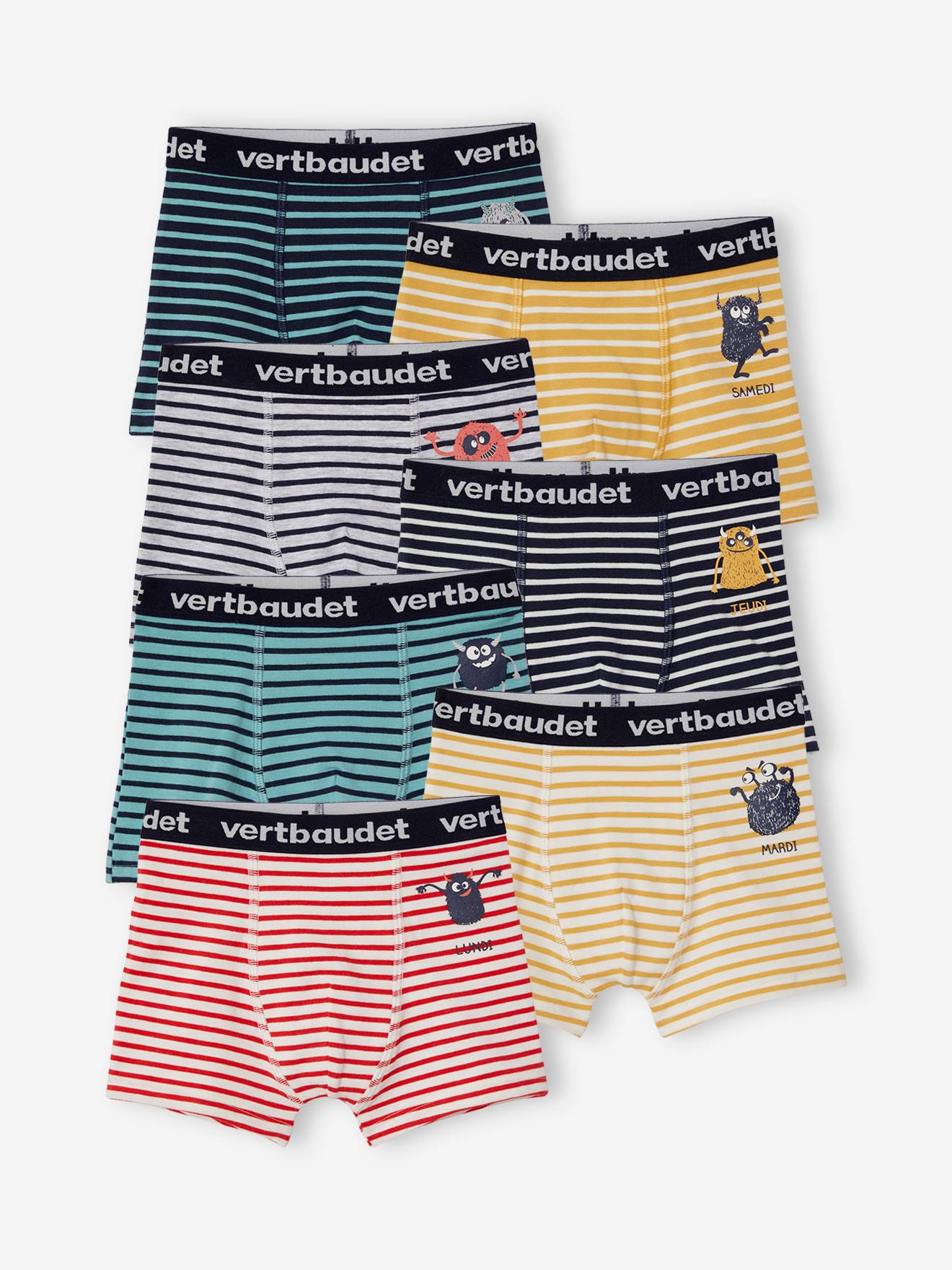 Vertbaudet 7er-Pack Jungen Boxershorts