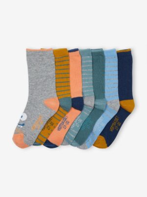 Vertbaudet 7er-Pack Jungen Socken mit Monster Oeko-Tex