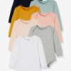 Vertbaudet 7er-Pack langärmelige Baby Bodys BASIC Oeko-Tex