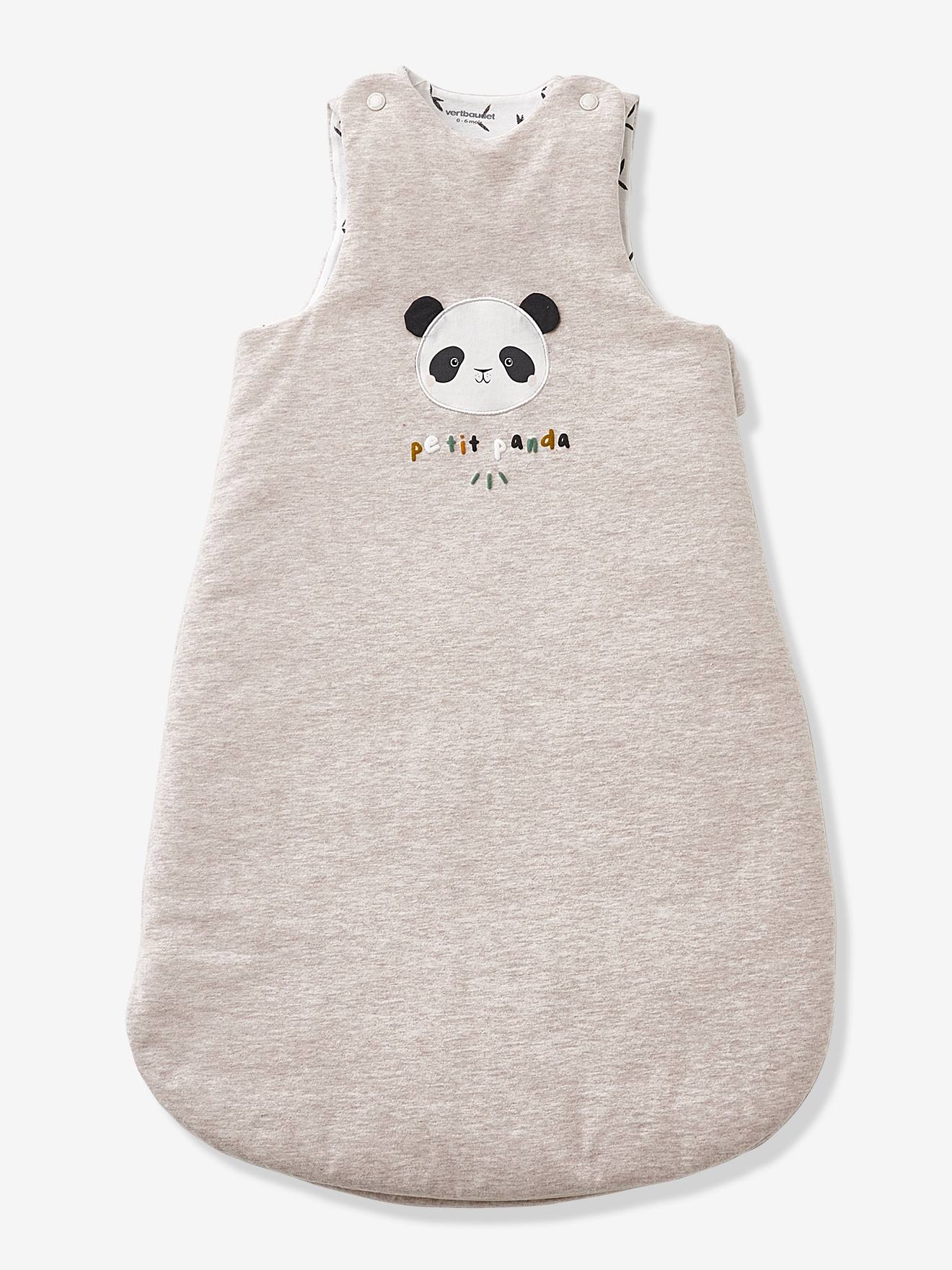 Vertbaudet Ärmelloser Baby Schlafsack „Kleiner Panda“ Oeko-Tex