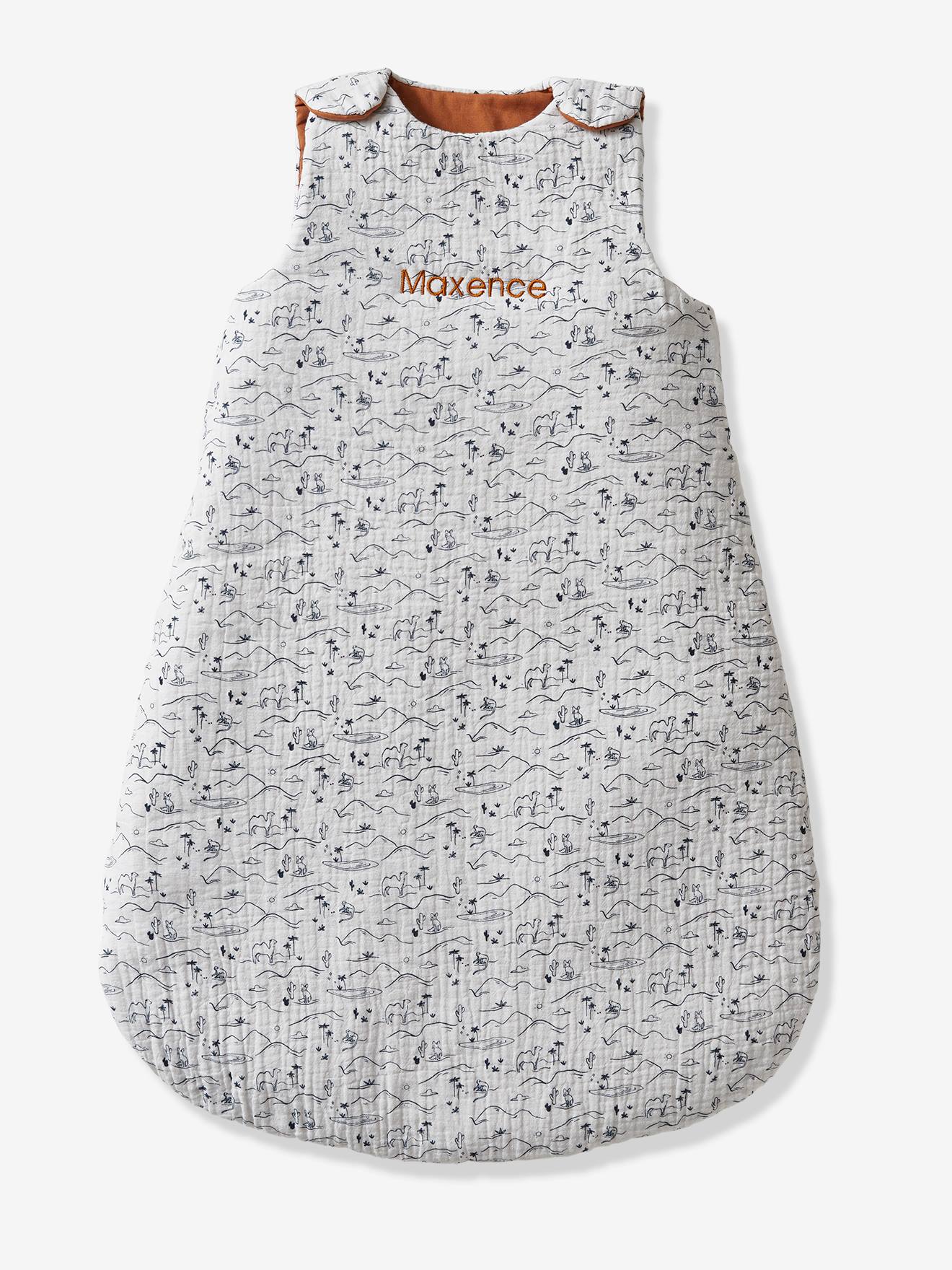 Vertbaudet Ärmelloser Baby Schlafsack „Wild Sahara“ Oeko-Tex