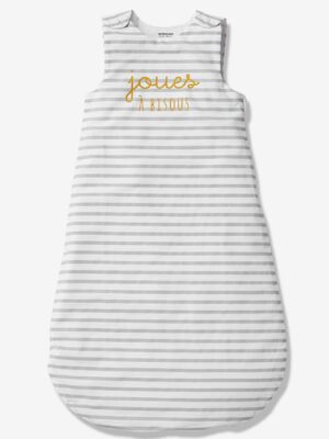 Vertbaudet Ärmelloser Baby Sommerschlafsack „joues à bisous“ Oeko-Tex