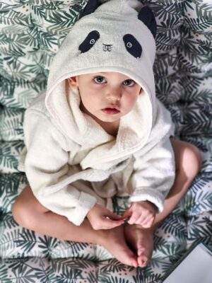 Vertbaudet Baby Bademantel „Kleiner Panda“