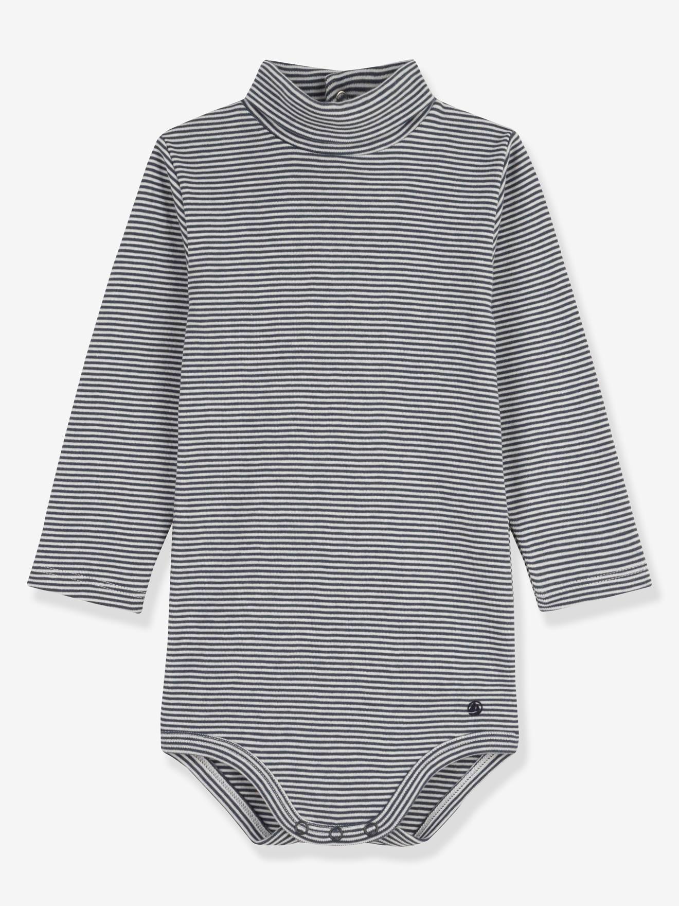 Petit Bateau Baby Body mit Rollkragen PETIT BATEAU