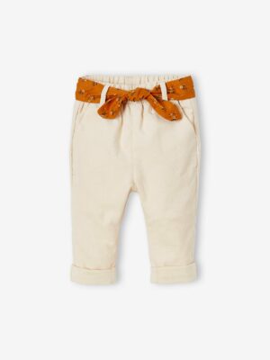 Vertbaudet Baby Cordhose mit Stoffgürtel