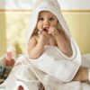 Vertbaudet Baby Kapuzenbadetuch „Regenbogen“ mit Geschenkverpackung
