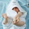 Vertbaudet Baby Kapuzenbadetuch & Waschhandschuh Oeko-Tex