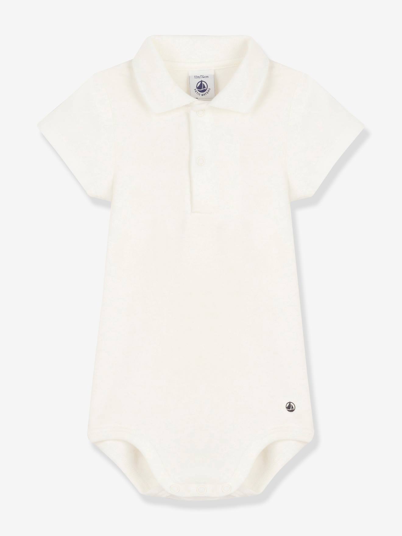 Petit Bateau Baby Kurzarmbody mit Kragen PETIT BATEAU