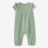 Vertbaudet Baby Overall aus Musselin salbei