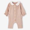 Vertbaudet Baby Overall mit Lochstickereien