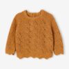 Vertbaudet Baby Pullover mit Lochmuster Oeko-Tex  meliert
