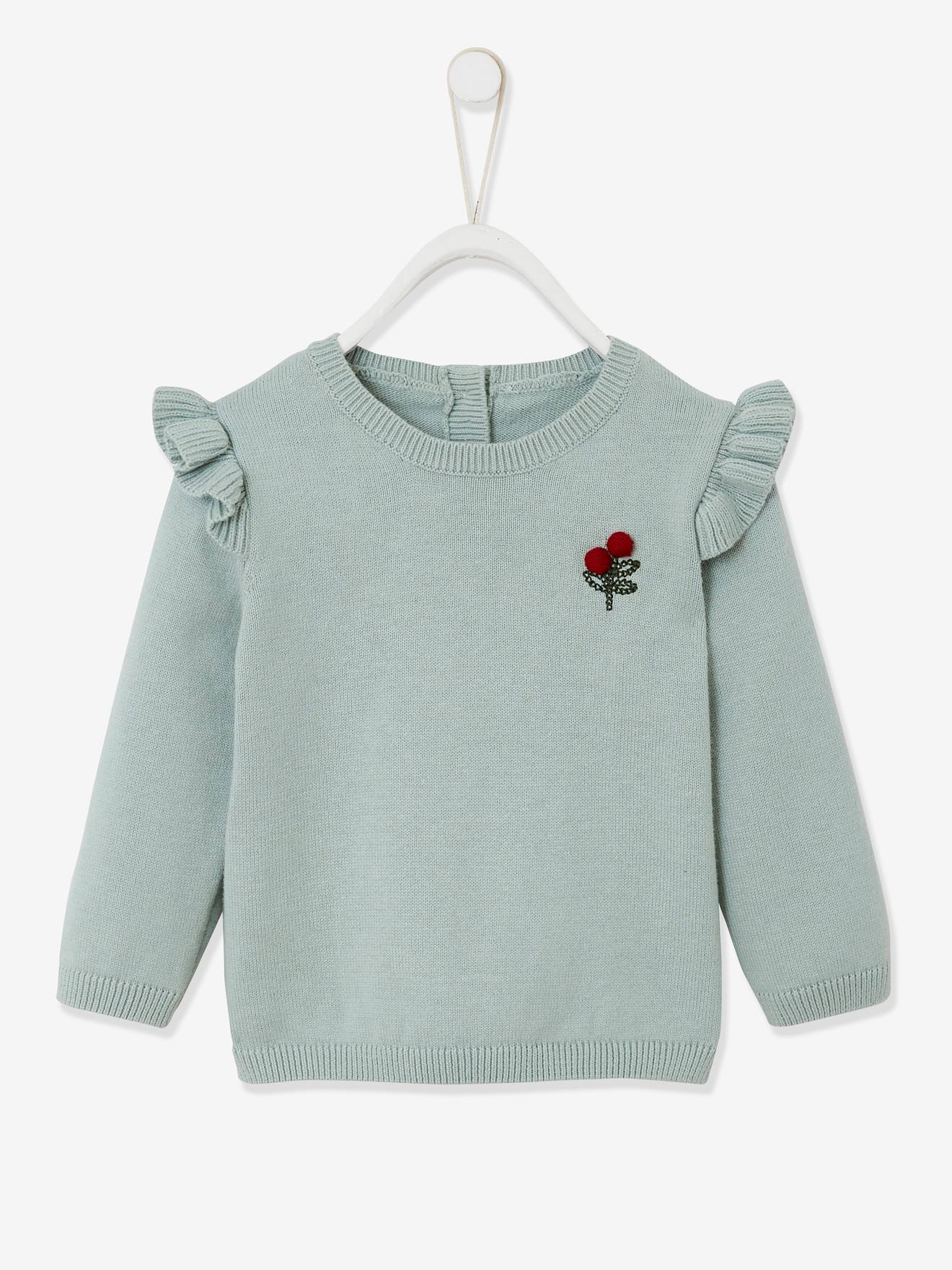 Vertbaudet Baby Pullover mit Volants